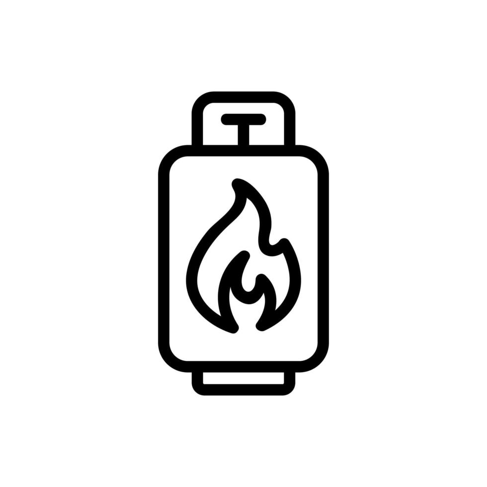 flammable material icon vector. Isolated contour symbol illustration vector