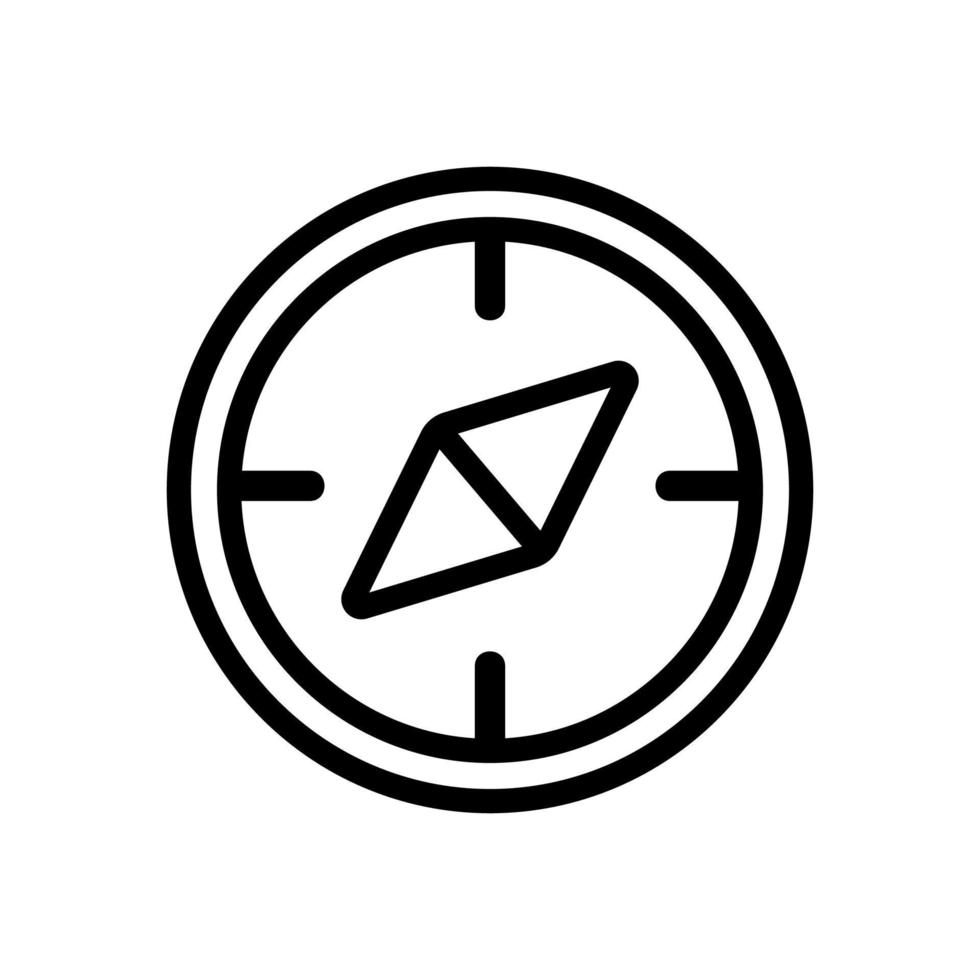 compass icon vector. Isolated contour symbol illustration vector