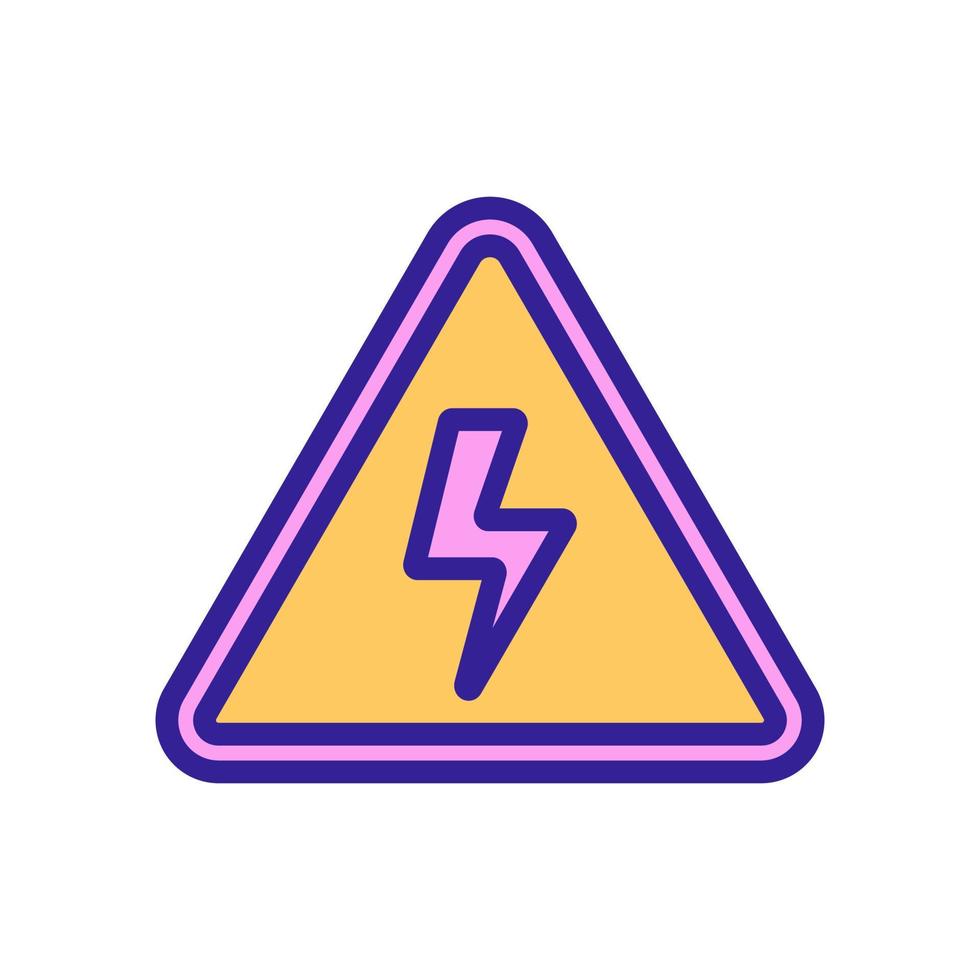 flammable material icon vector. Isolated contour symbol illustration vector