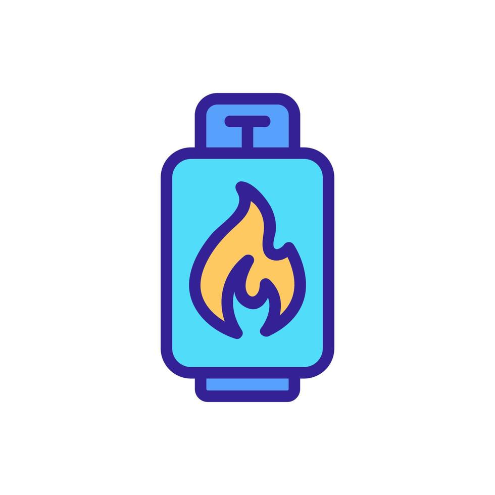 flammable material icon vector. Isolated contour symbol illustration vector