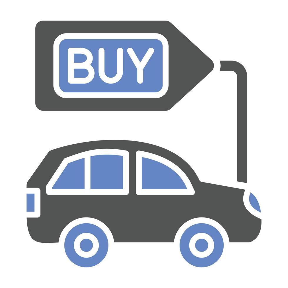 Buy a Car Icon Style vector
