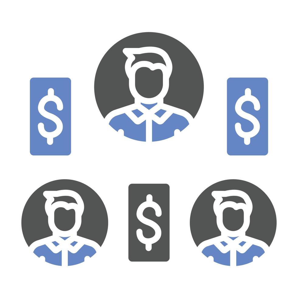 Acquisition Fee Icon Style vector