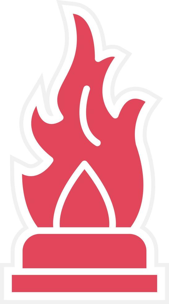 Oil Fire Icon Style vector