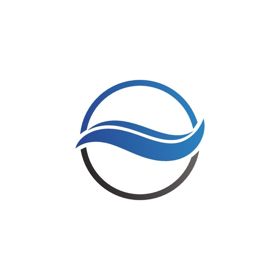 Water wave logo and Sea wave logo or beach water waves, with vector design concept.
