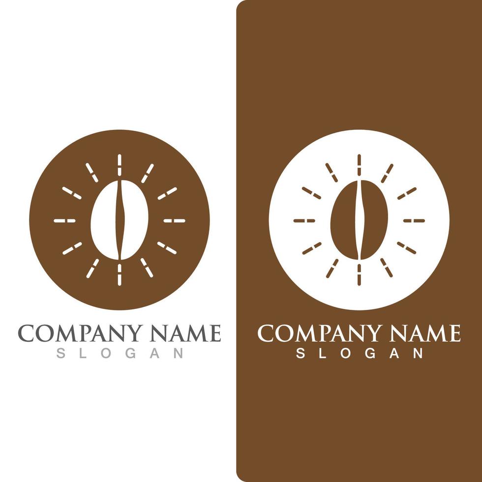 coffee bean icon vector