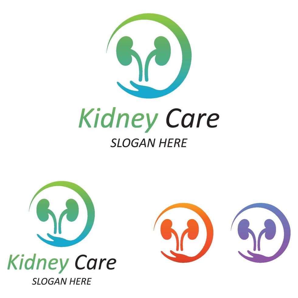 kidney health  logo  vector illusrtation