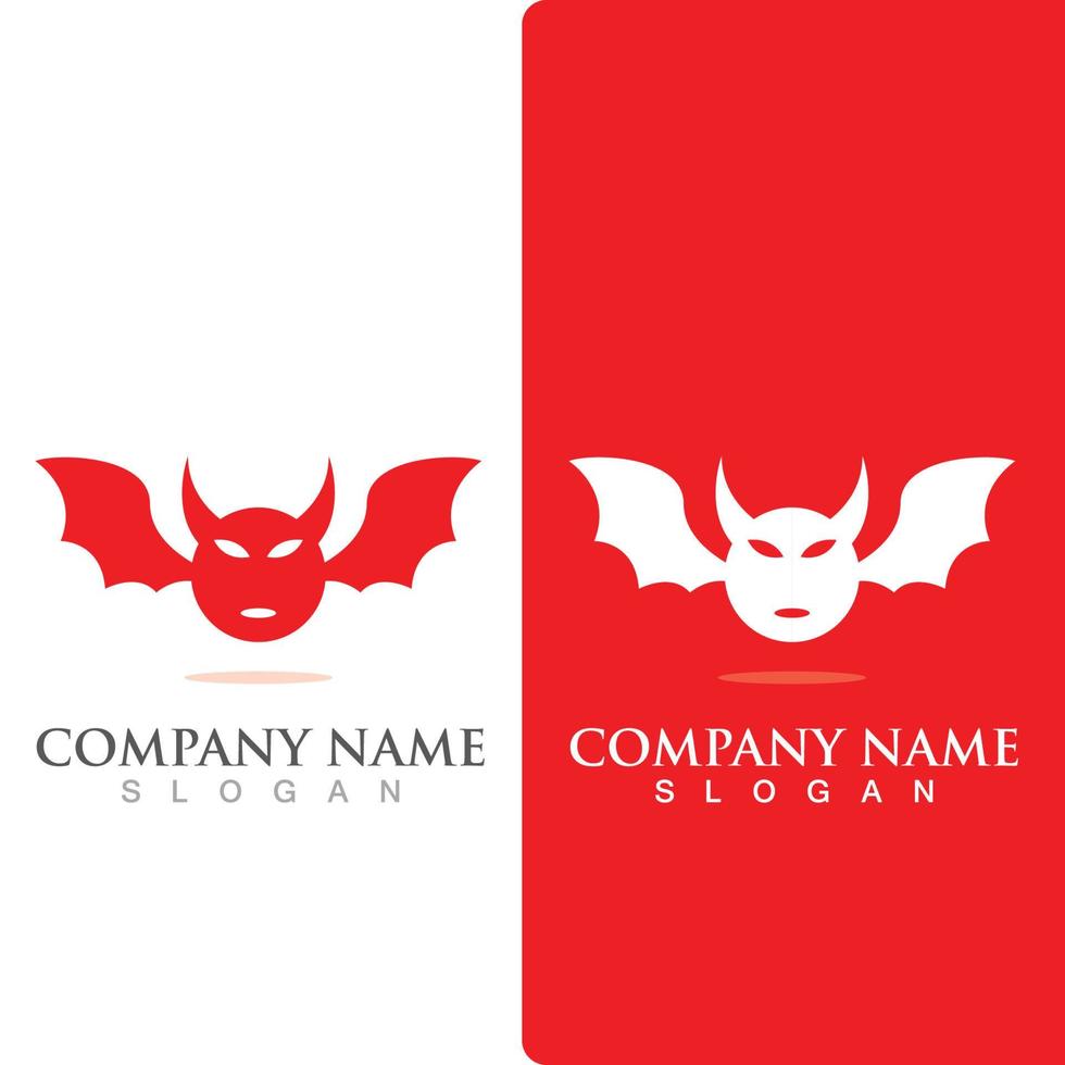 Devil horn logo Vector icon