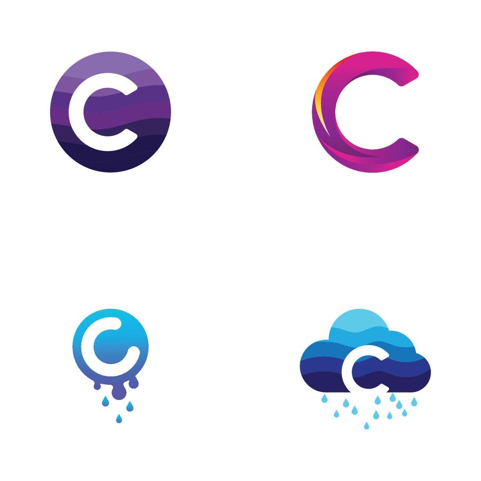 C Letter Logo Template vector