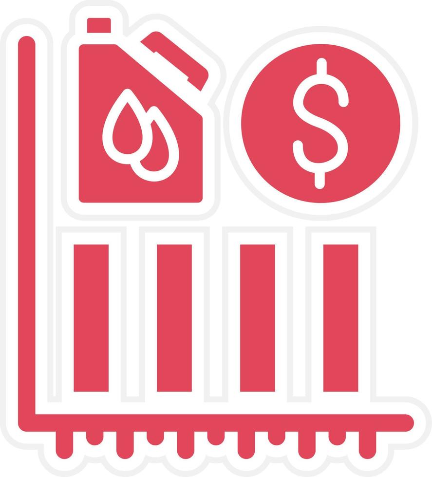 Oil Stock Market Icon Style vector