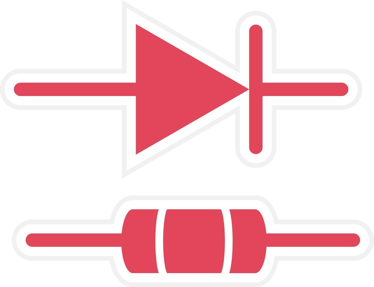 Diode Icon Style vector
