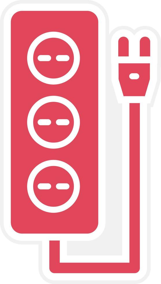 Extension Cord Icon Style vector