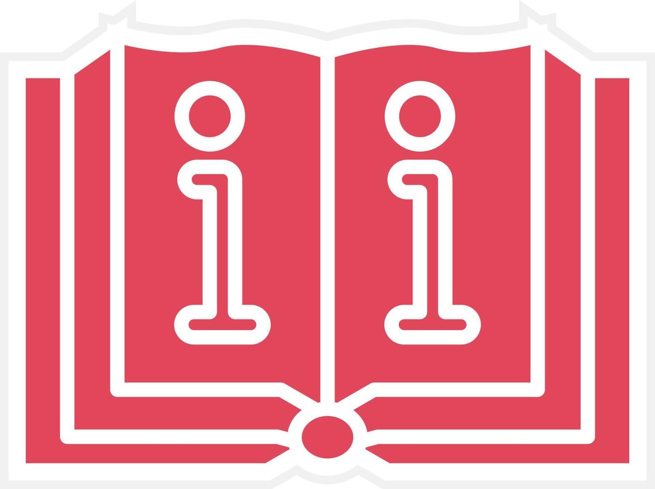 Book Information Icon Style vector