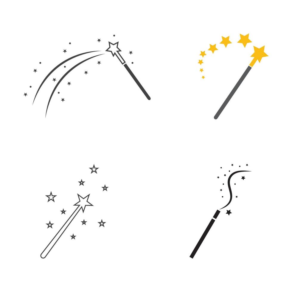 magic wand icon logo vector