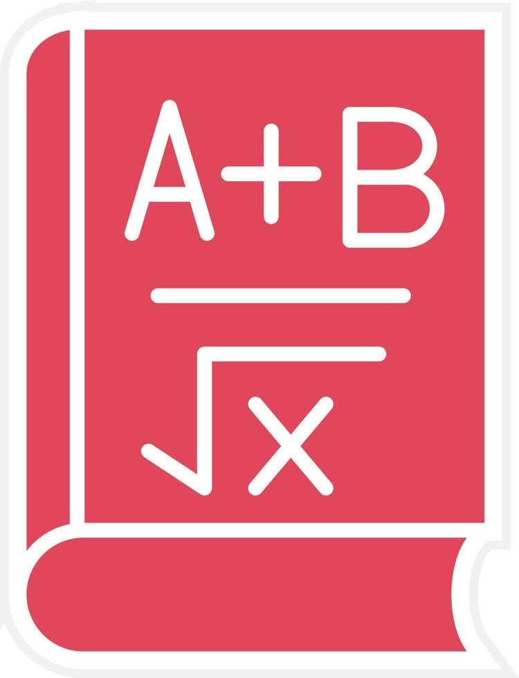 Algebra Book Icon Style vector