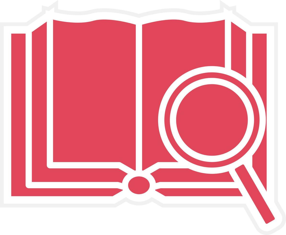 Search Books Icon Style vector