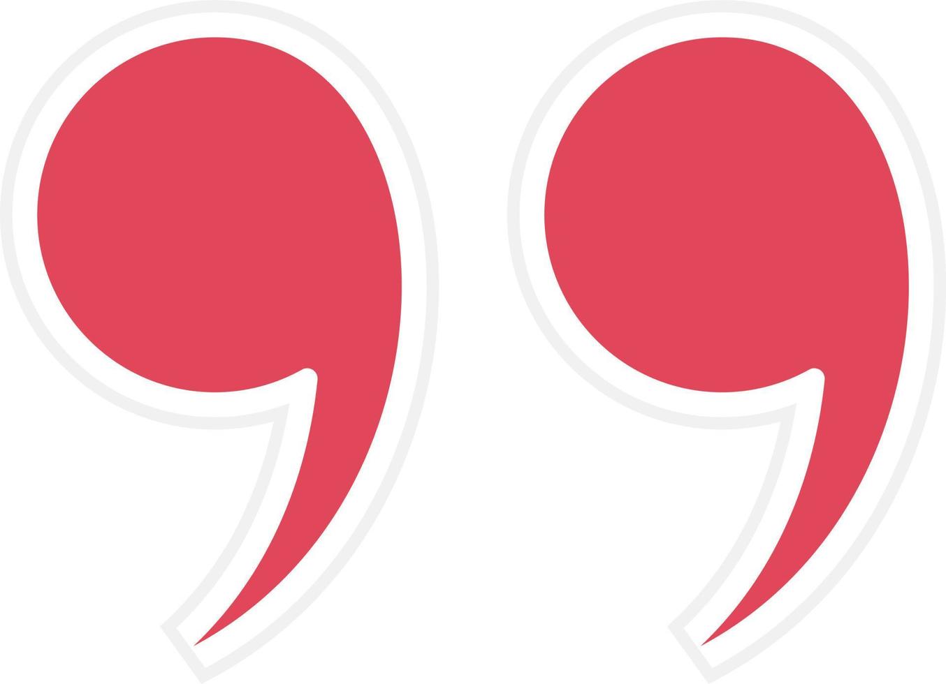 Quotes Icon Style vector