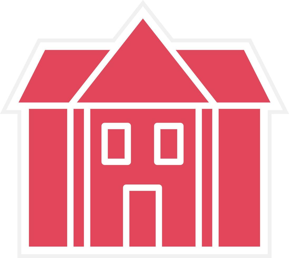 Library Building Icon Style vector