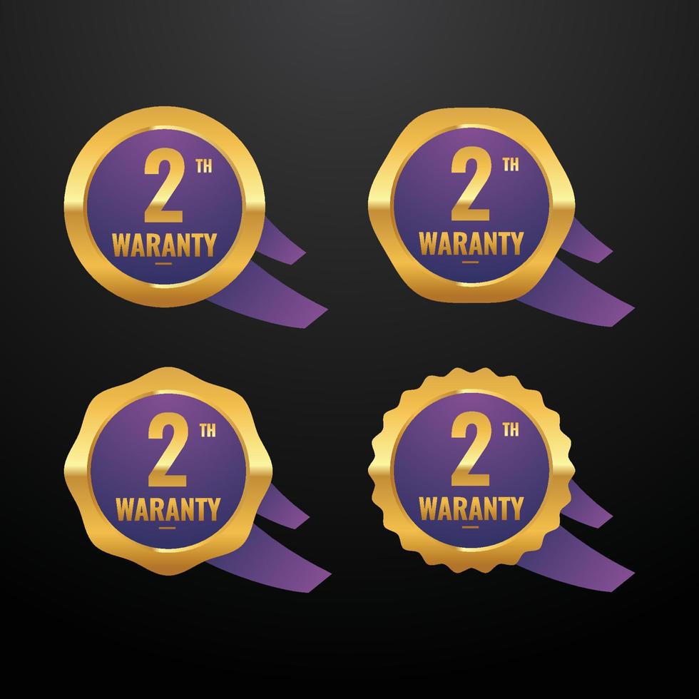 Waranty Design Background For Industrial. Guarantee Badge vector