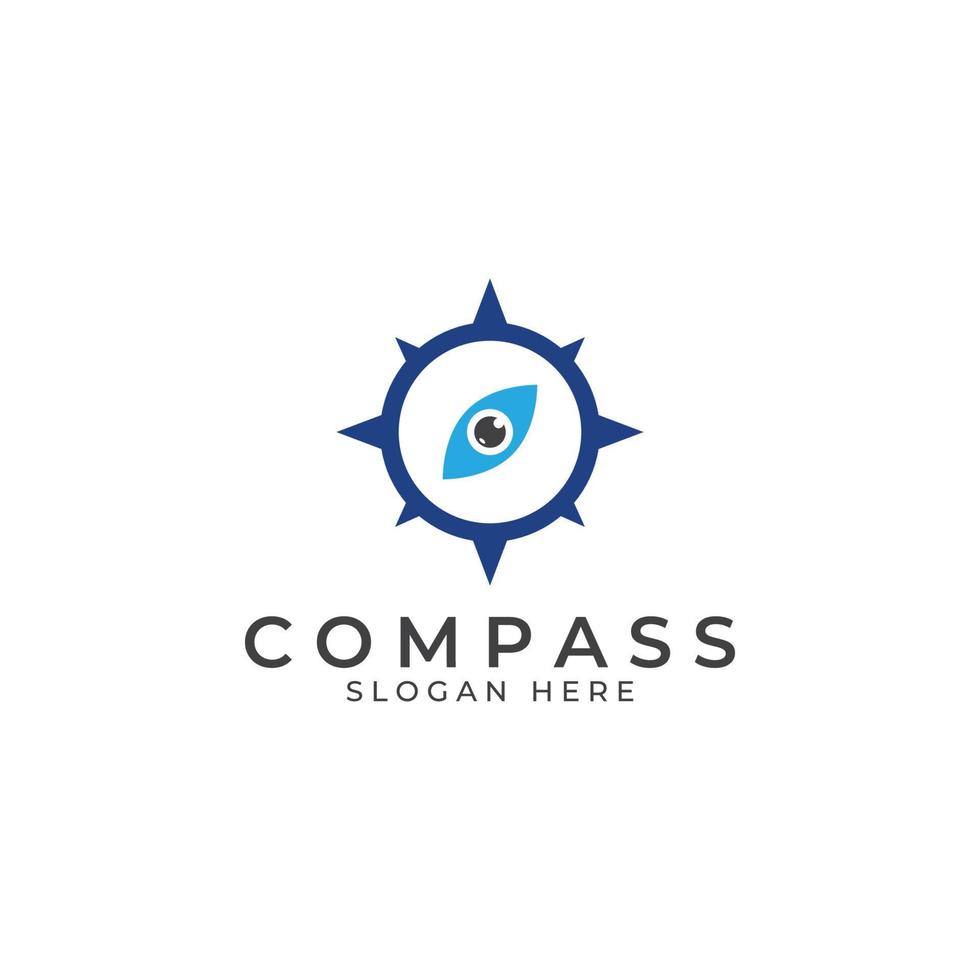 Compass logo, directional guide or pandom. Compass logo icon vector illustration template.