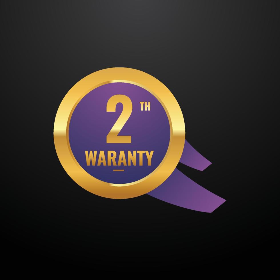 Waranty Design Background For Industrial. Guarantee Badge vector