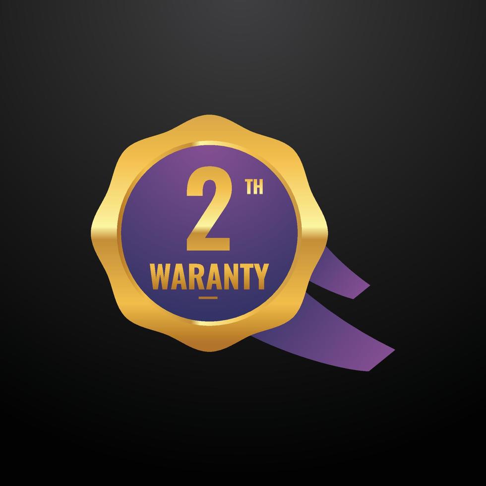 Waranty Design Background For Industrial. Guarantee Badge vector