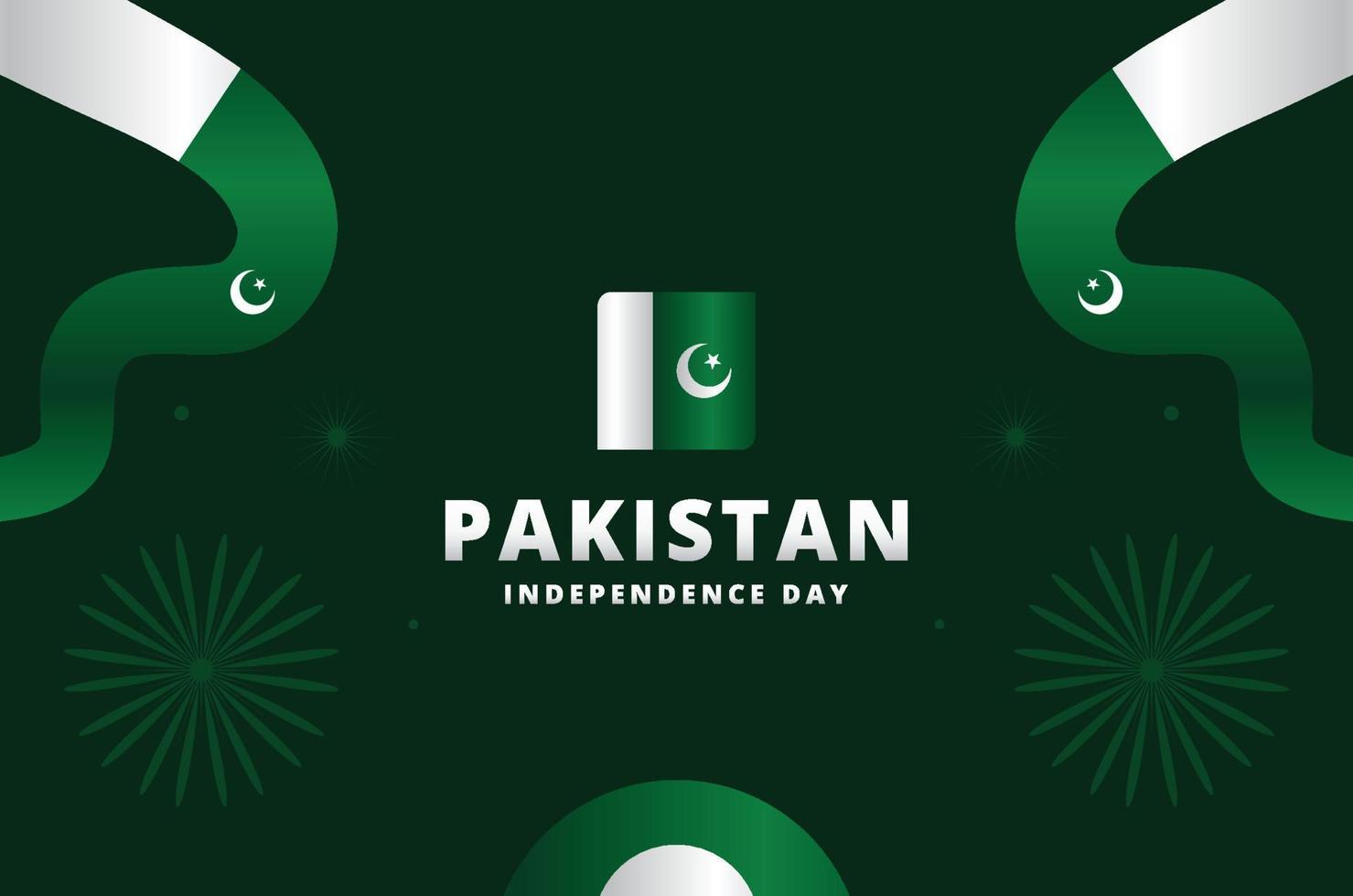 Pakistan Independence Day Design Background For International Moment vector