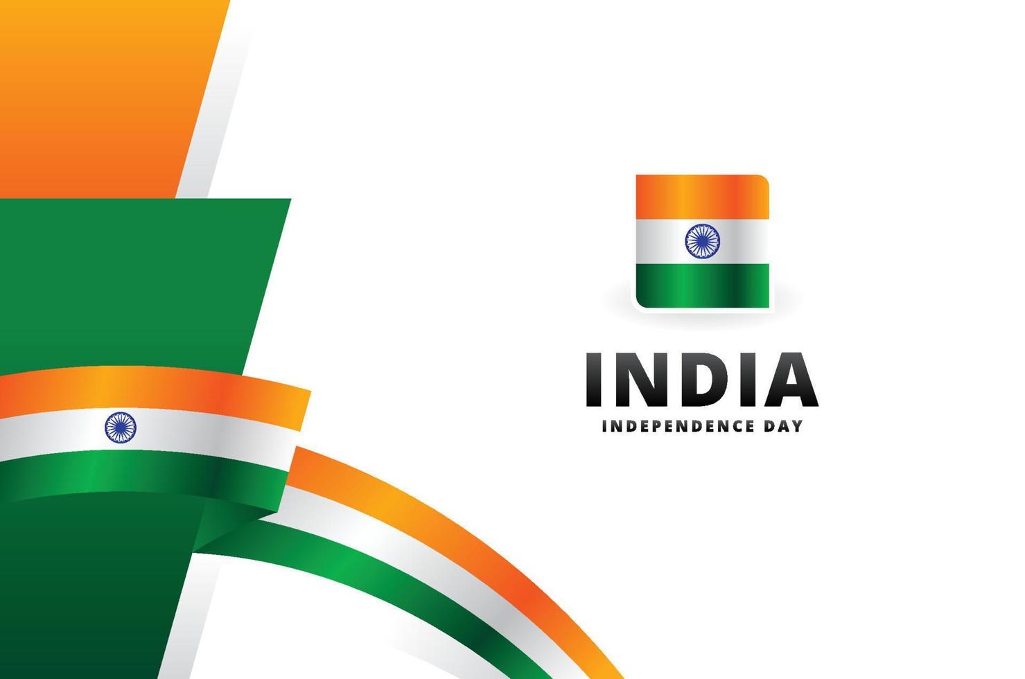 India Independence Day Design Background For Greeting Moment vector