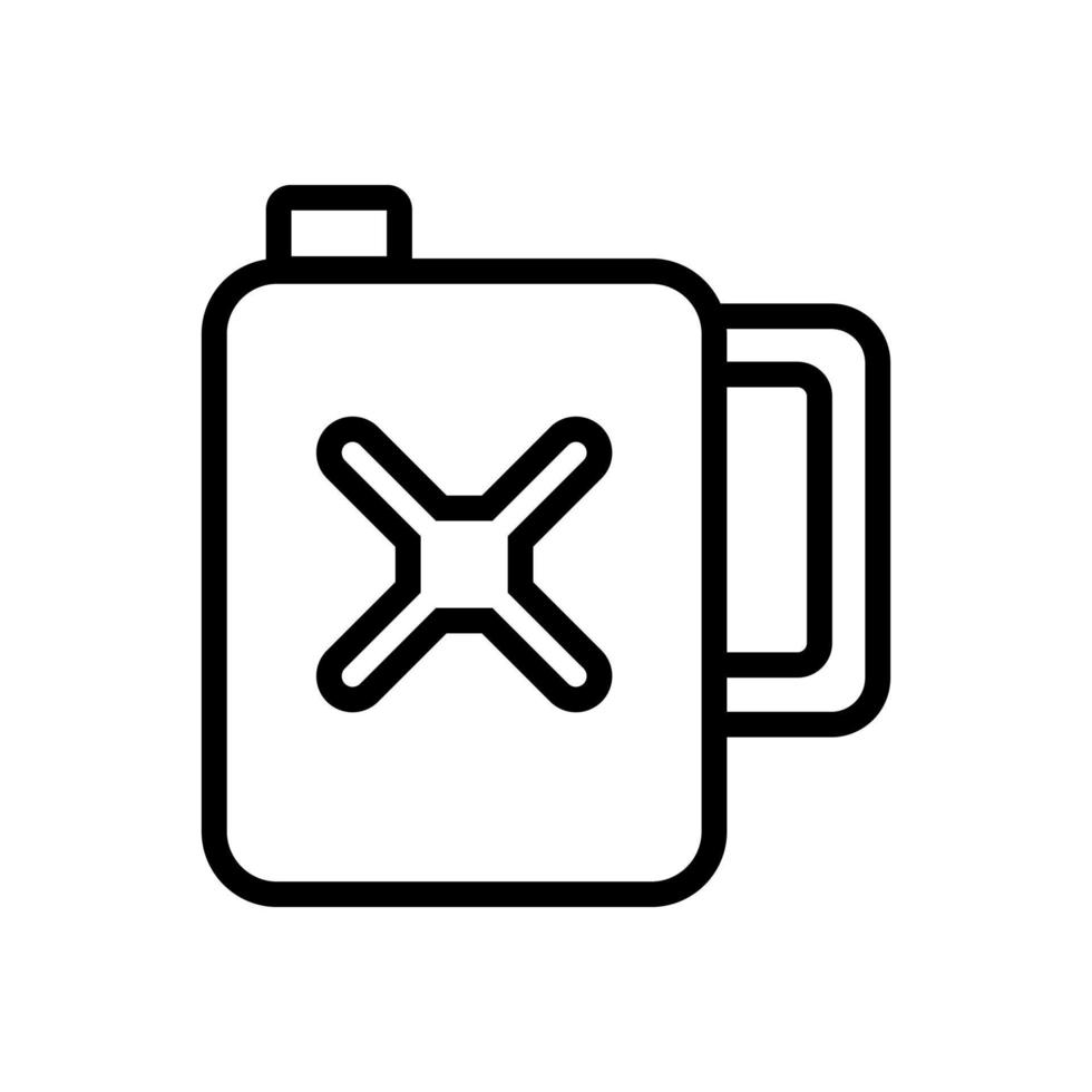 flammable material icon vector. Isolated contour symbol illustration vector