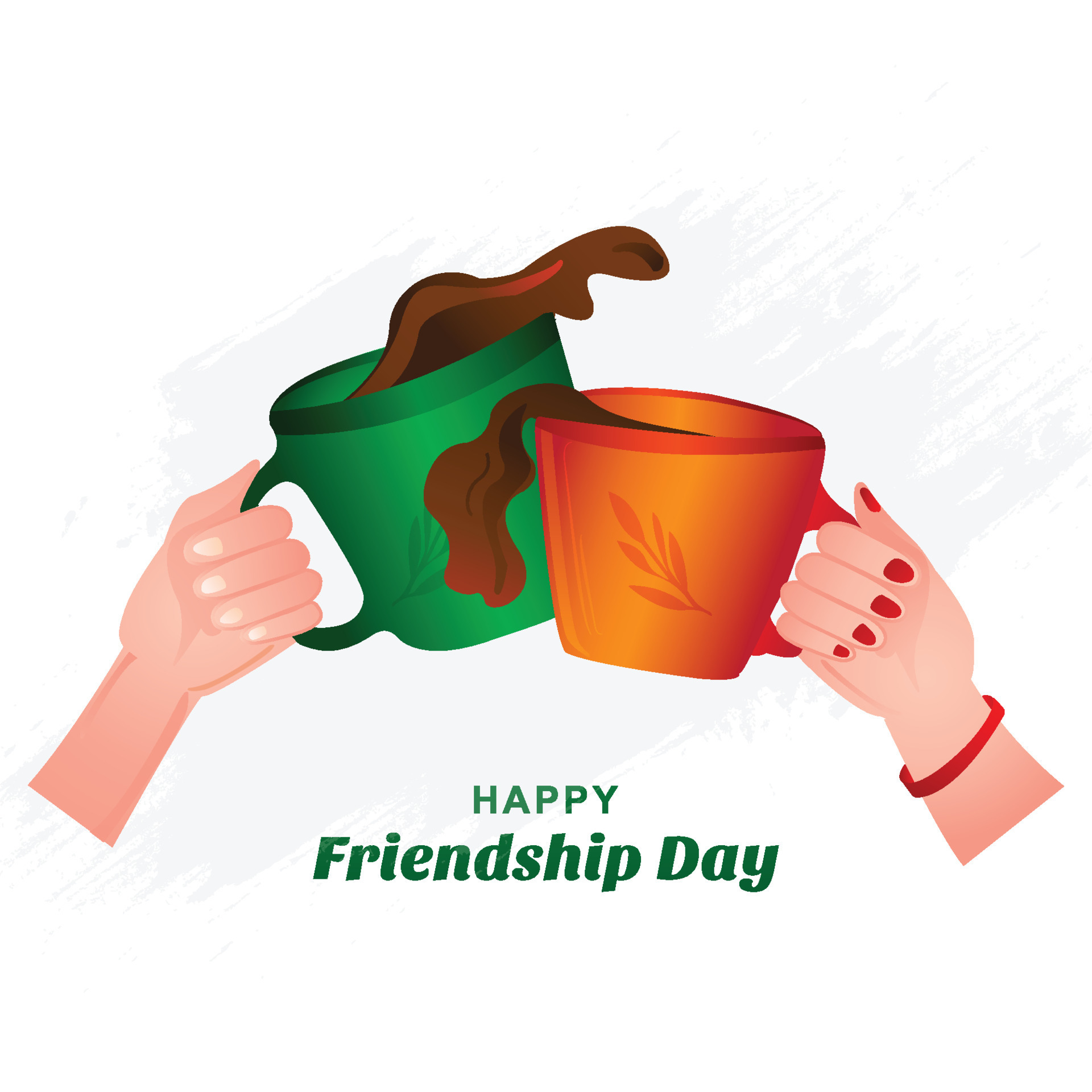 Free Vector  Flat friendship day background with friends