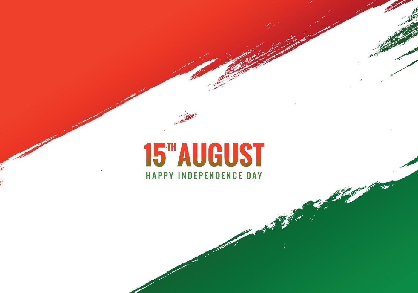 Indian tricolor independence day 15th august background vector