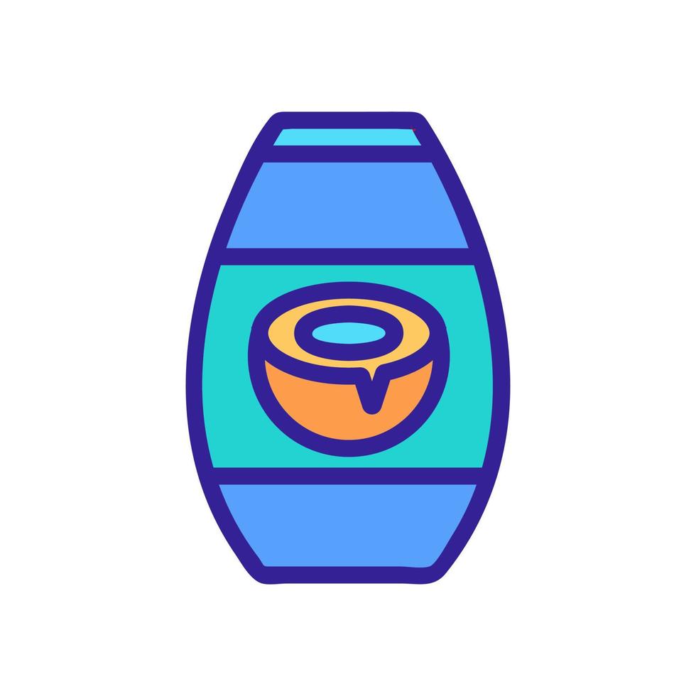 coconut shampoo icon vector outline illustration