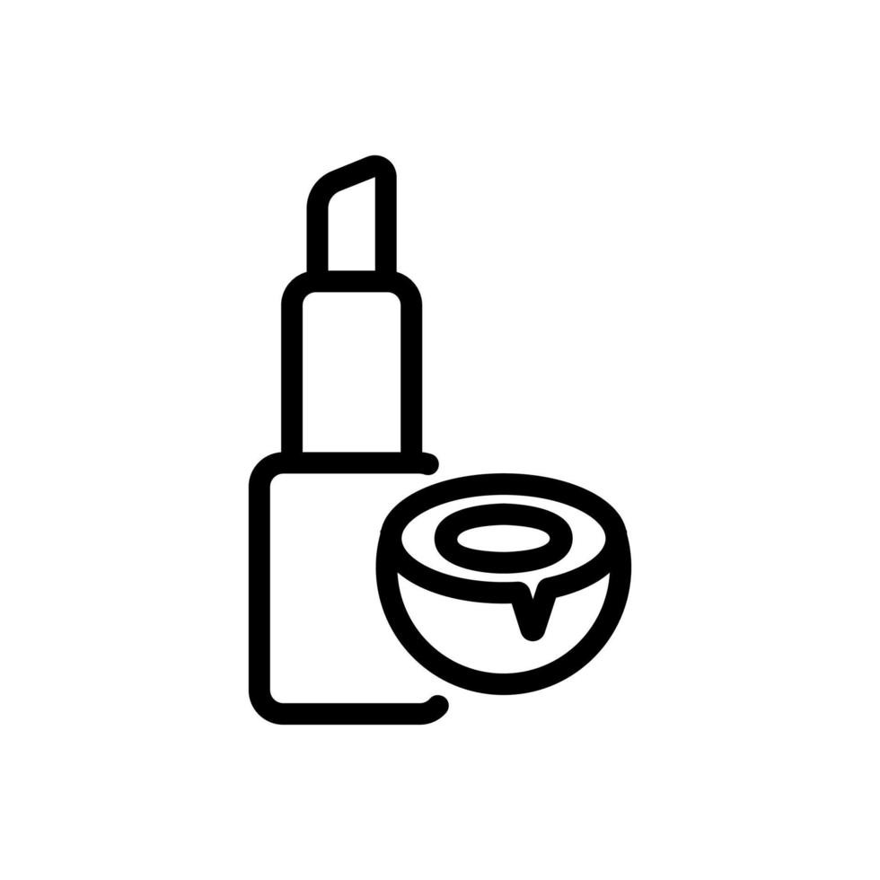 coconate pomade icon vector outline illustration