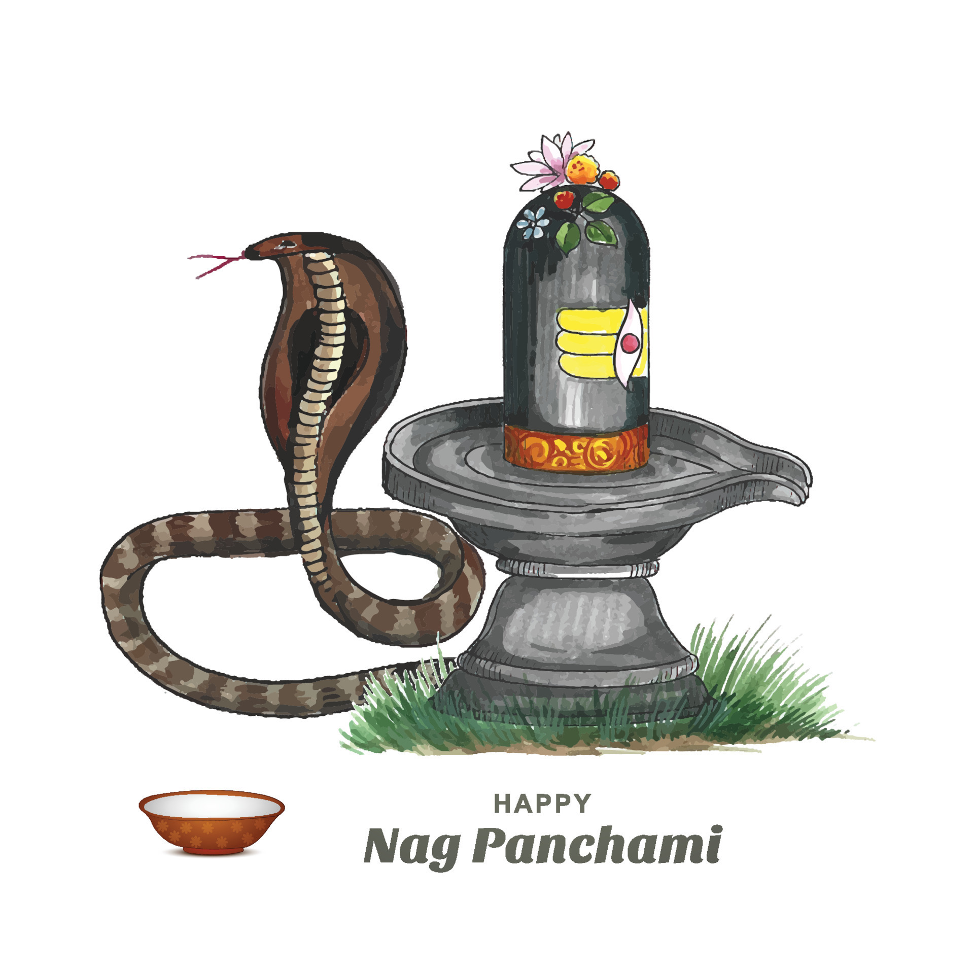 Happy nag panchami indian festival card illustration background 9967566  Vector Art at Vecteezy