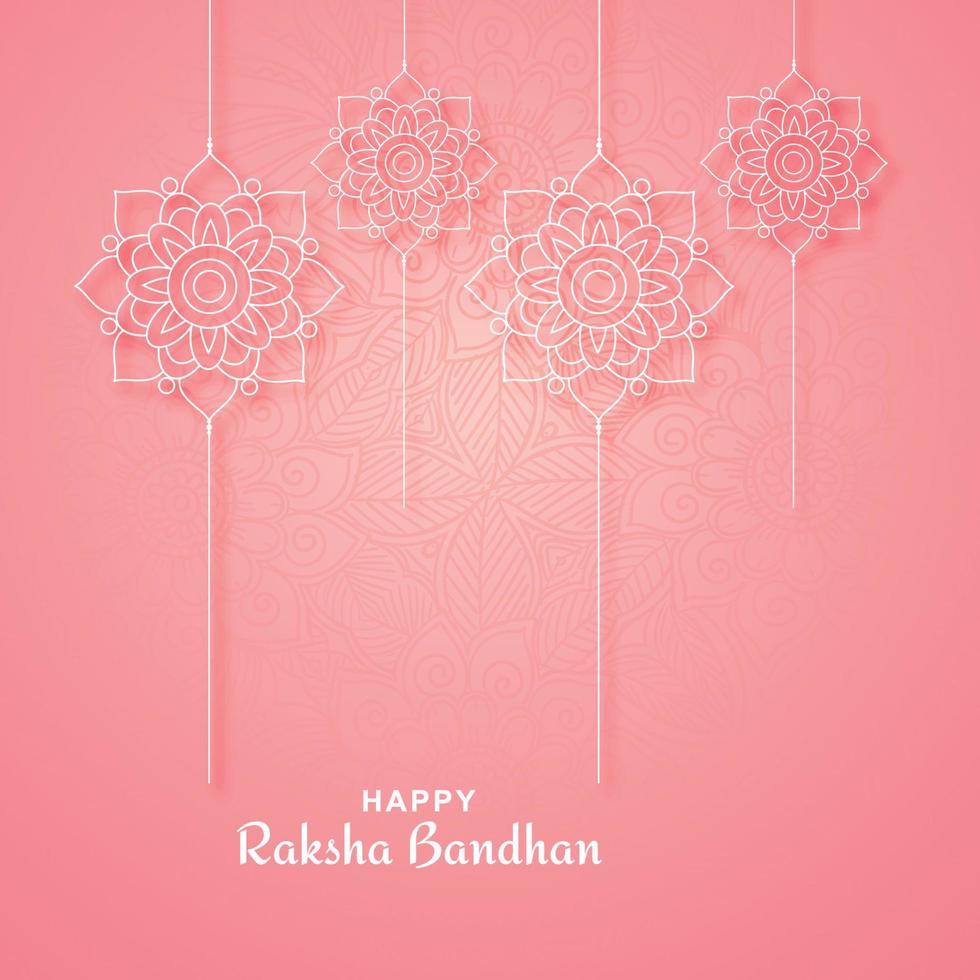 fondo de tarjeta de festival hindú raksha bandhan vector