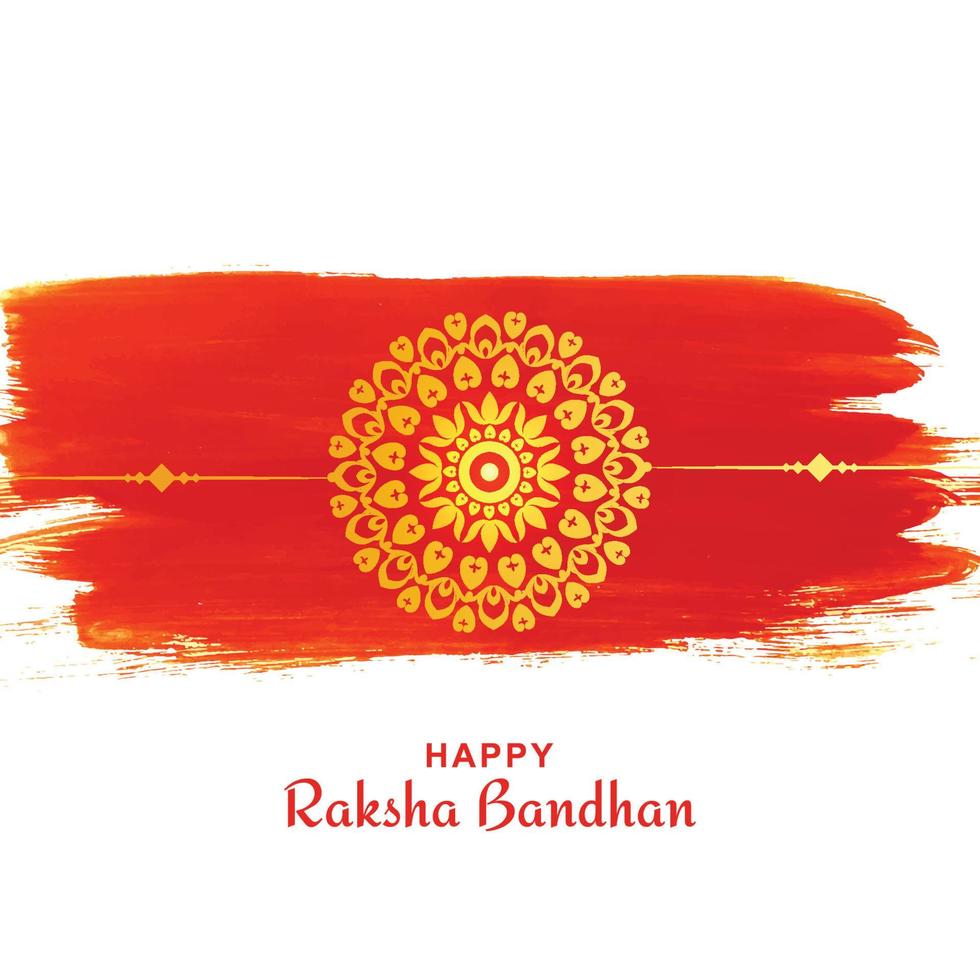 Fondo de tarjeta de festival indio de celebración de raksha bandhan vector