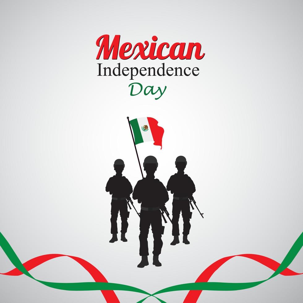 Viva Mexico Independence Day,16 September, Waving mexican flags and balloons isolated on white background. Vector illustration.