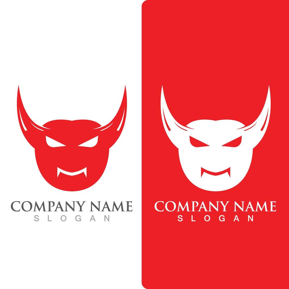 Devil horn logo Vector icon