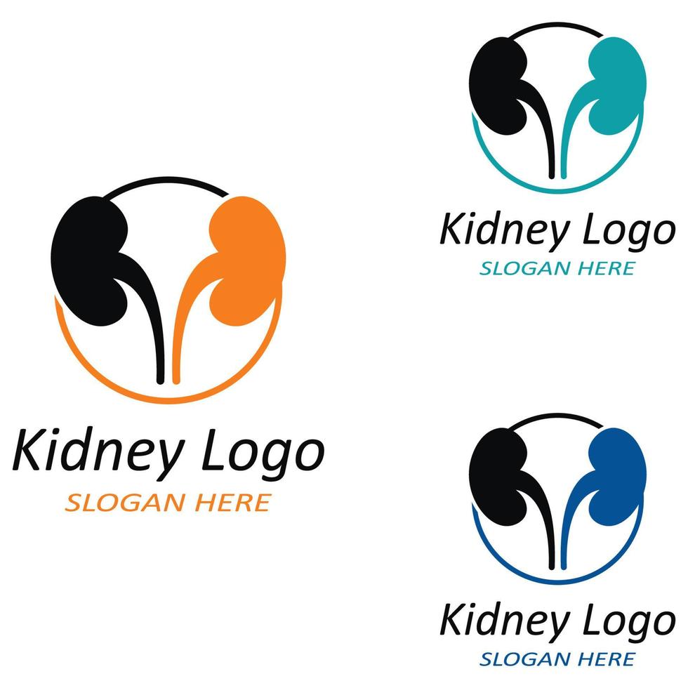 Kidney logo vector illusrtation