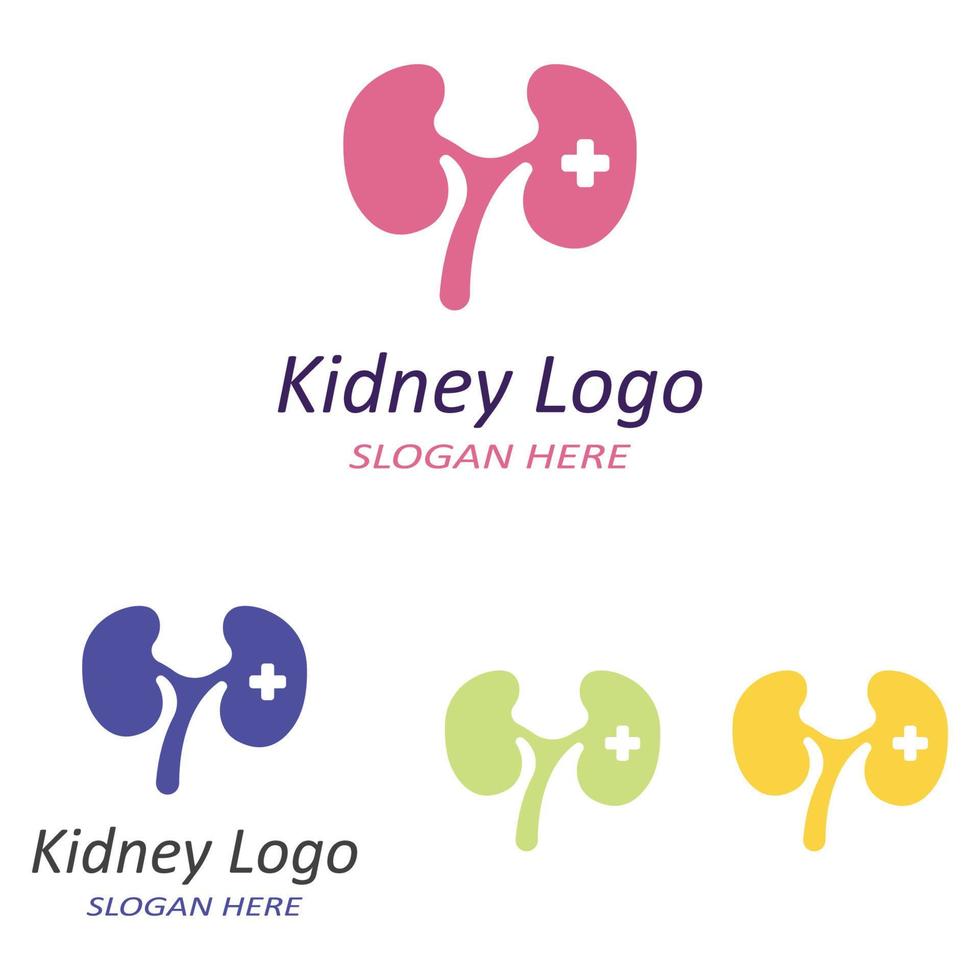 Ilustración de vector de logotipo de salud renal