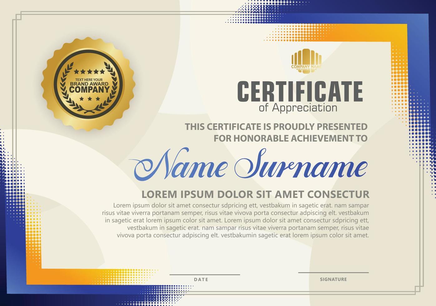 Modern certificate template background. vector illustration 9968769 Vector Art at Vecteezy