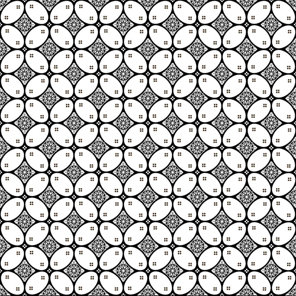 Geometric ethnic pattern indonesia java batik vector