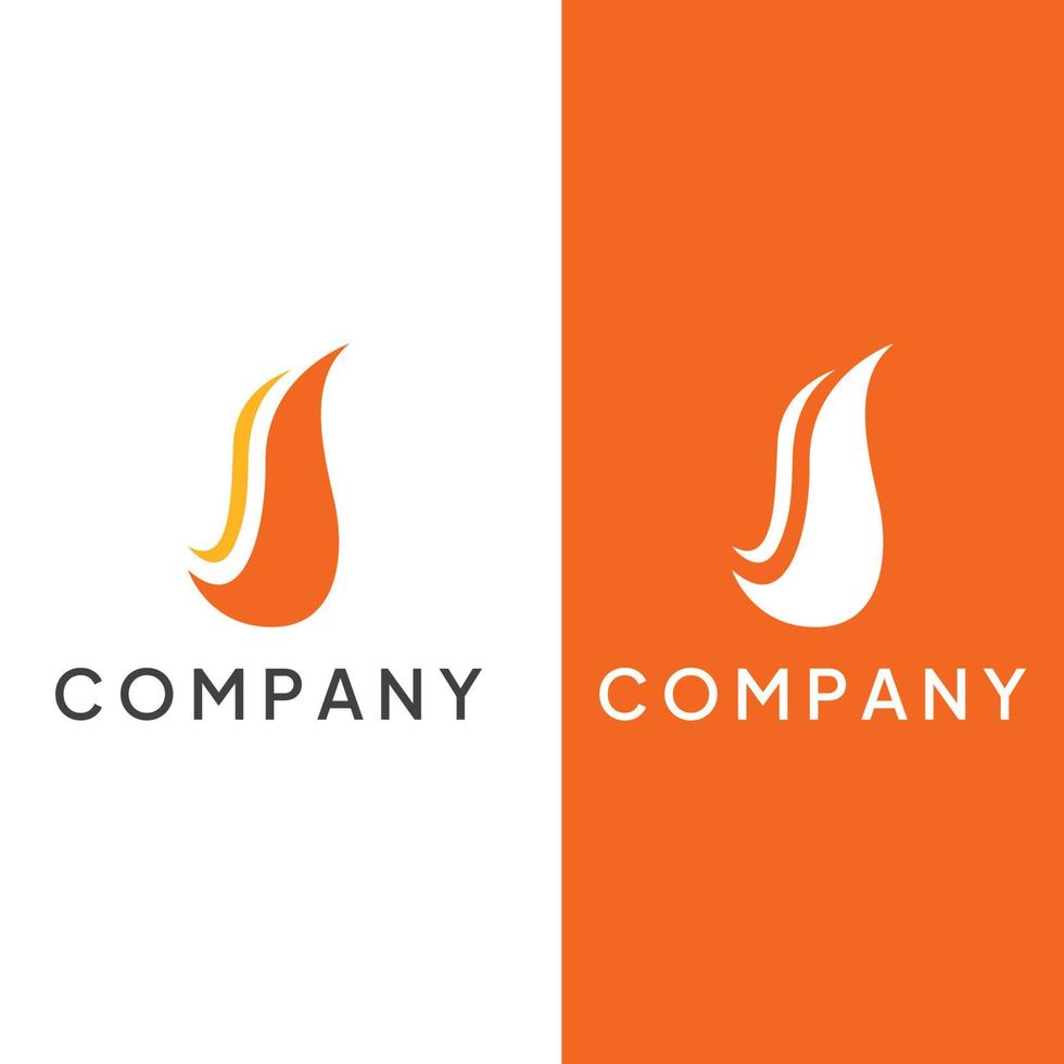 Fire or flame logo, fireball logo, and embers. Using a vector illustration template design concept.