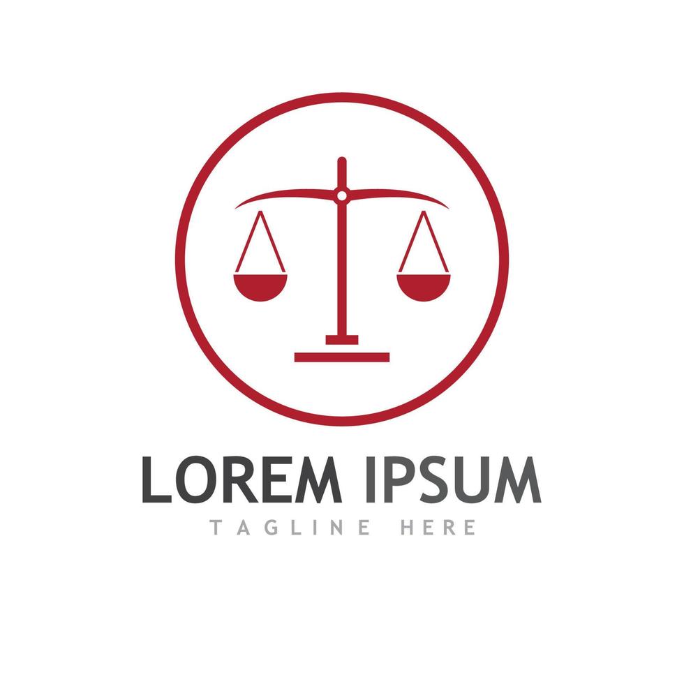 justice law Logo Template vector illsutration design