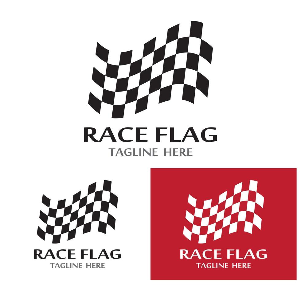 race flag icon logo vektor template vector