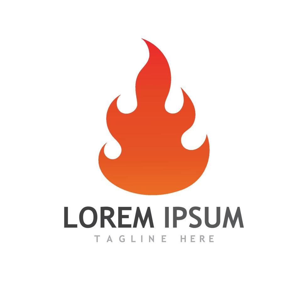 logotipo de fuego o llama, logotipo de bola de fuego y brasas. utilizando un concepto de diseño vectorial. vector