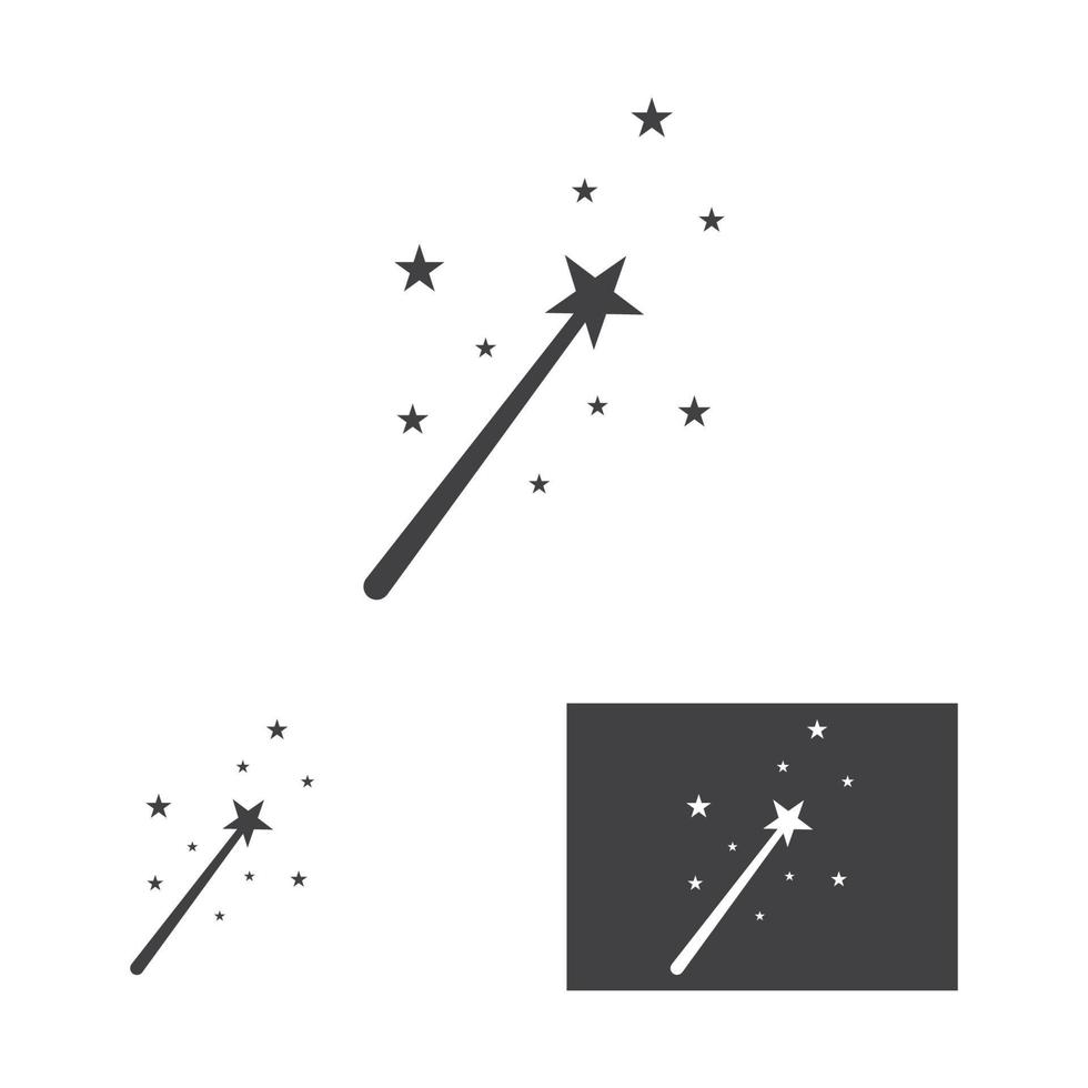 magic wand icon logo vector