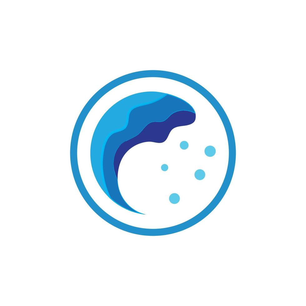 Water wave logo and Sea wave logo or beach water waves, with vector design concept.