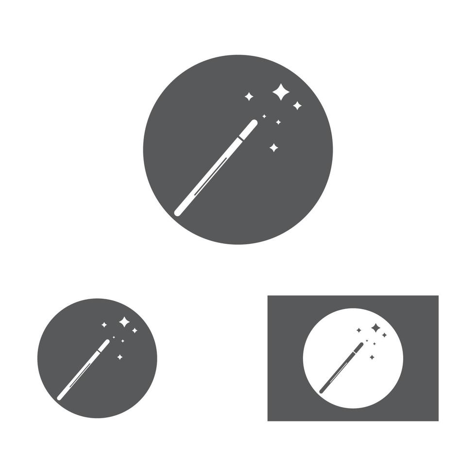 magic wand icon logo vector