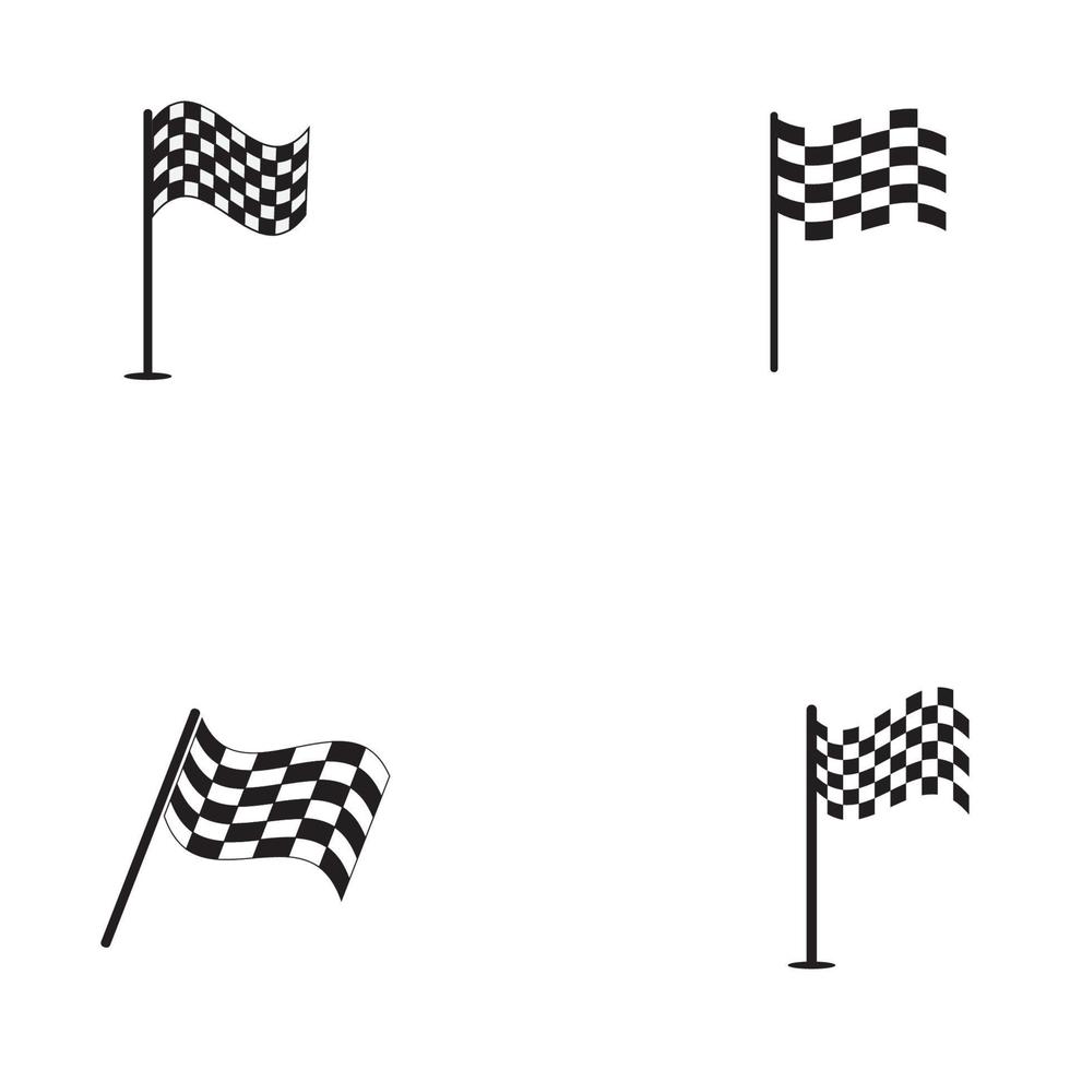 Race flag icon design vector