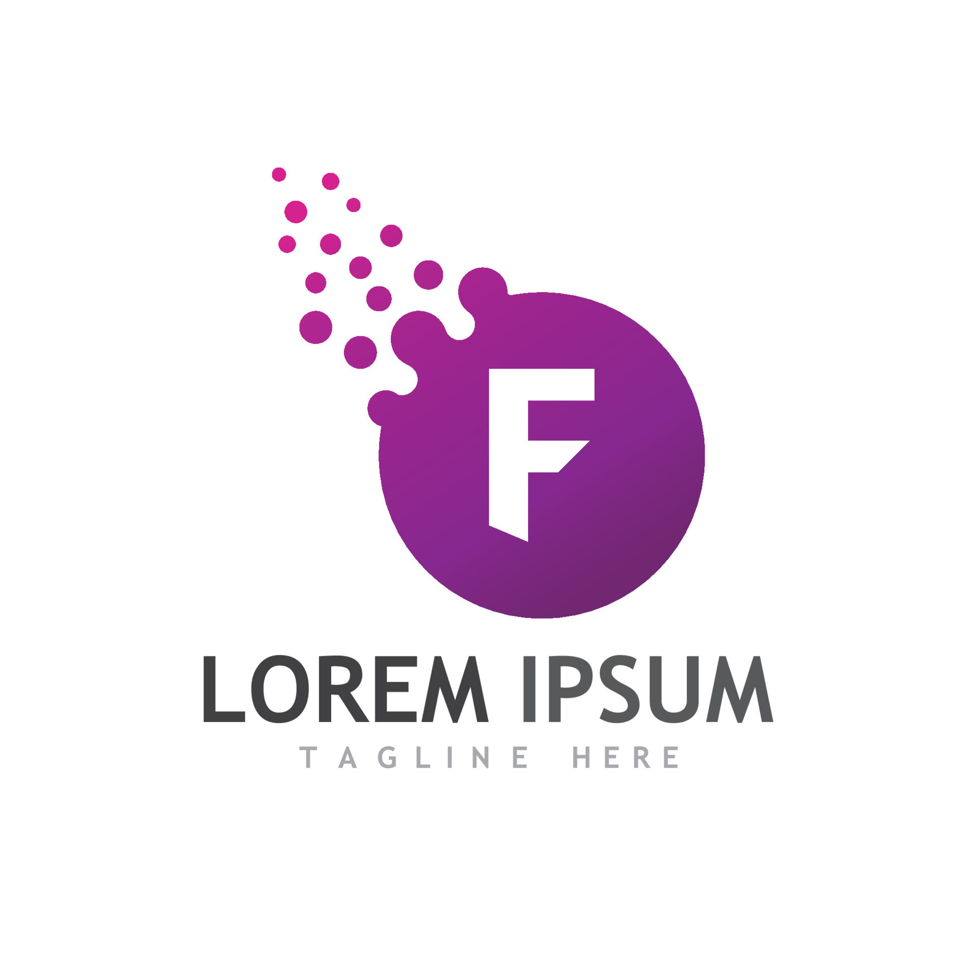 F letter logo, simple, abstract, creative and minimalist. 9969414 ...